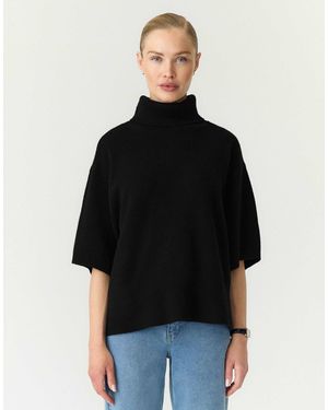 Y.A.S – strickpullover - Schwarz