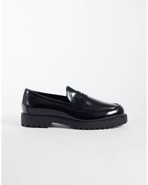 ASOS Pennyloafer mit profilsohle - Blau