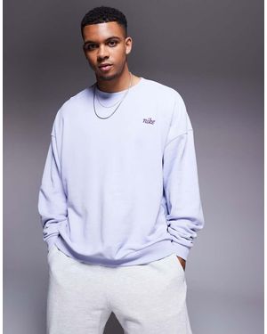 Nike Club Crewneck Oversized Sweatshirt - Grey