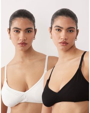 Mama.licious Mamalicious Maternity 2 Function Nursing Bra 2 Pack - Black