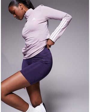 adidas Originals Adidas Training Optime Essentials 7" Shorts - Purple