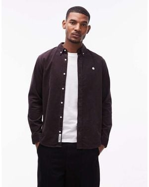 Carhartt Madison Corduroy Long Sleeve Shirt - Blue