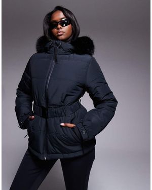 ASOS 4505 Ski & Snow Asos 4505 Ski Icon Water Repellent Insulated Belted Ski Jacket - Blue