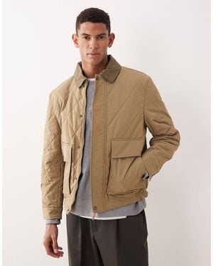 Mango Padded Bomber Jacket - Natural