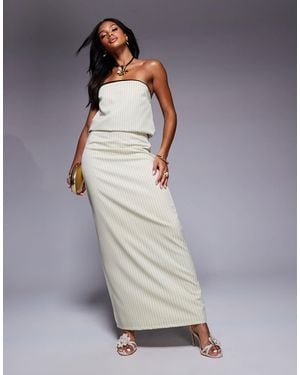 Kaiia Exclusive Maxi Skirt Co-ord - Grey