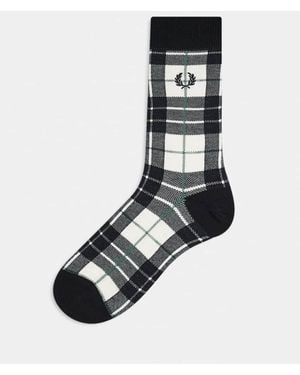 Fred Perry Tartan Socks - Black