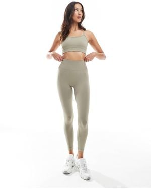 4th & Reckless – nahtlose, formende sport-leggings - Weiß