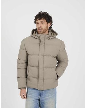 Brave Soul Hooded Padded Jacket - Natural