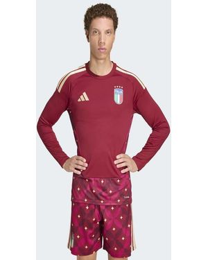 adidas Originals Italy 26 Home Goalkeeper Long Sleeve Jersey - Red