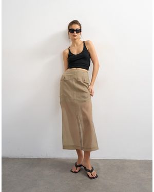TOPSHOP – organza-maxirock - Mehrfarbig