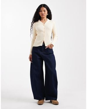 Only Petite – taylor – barrel-jeans - Blau