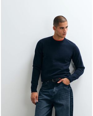 Threadbare – strickpullover - Blau