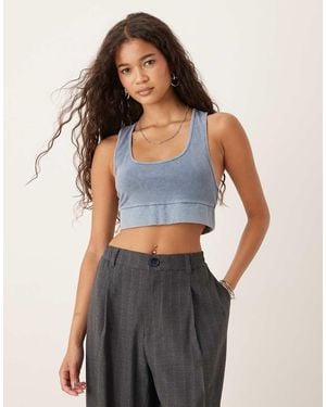 ASOS Asos Desin Scoop Neck Bralette - Blue