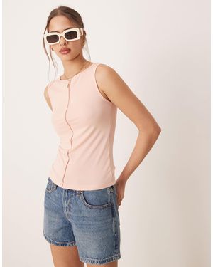 Aware Seam Front Jersey Top - Blue