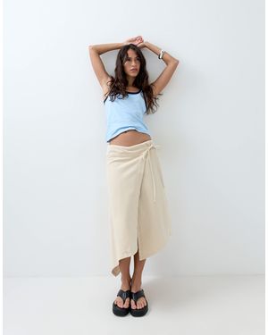 ASOS Asymmetric Wrap Skirt - Pink