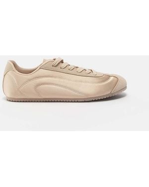 Pull&Bear Fabric Trainers - Natural
