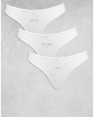 ASOS Confezione Da 3 Brasiliane - Bianco