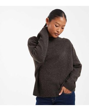 Vero Moda Zachte Oversized Trui Met Ronde Hals - Zwart
