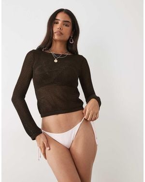 Mango Slip Bikini Pastello - Nero