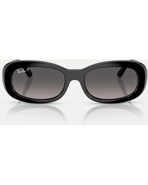 Ray-Ban – ovale, polarisierte sonnenbrille - Schwarz