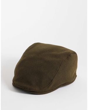 ASOS Felt Flat Cap - Brown