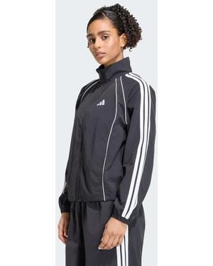 adidas Originals Iconic Woven Tracktop With 3-stripes - Blue