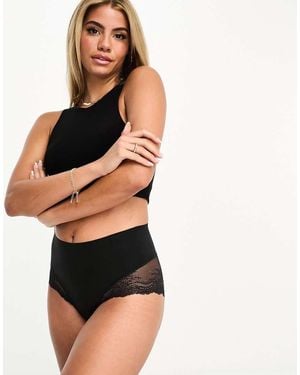 Spanx Braguitas Negras Hipster De Encaje Supersmooth Undie-Tectable De - Negro