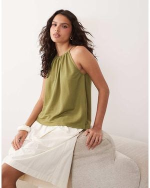 Jdy Halterneck Top - Green