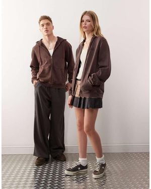 Champion Full Zip Hoodie - Brown