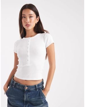 Cotton On Christy Henley Tee - White
