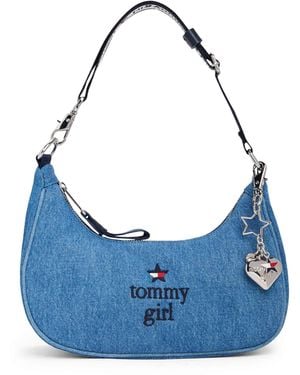 Tommy Hilfiger Tommy Girl Mini Denim Shoulder Bag - Blue