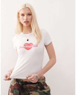 Collusion Graphic Island T-shirt - Natural
