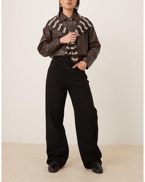 Mango Carol 100% Cotton baggy Jean - Black