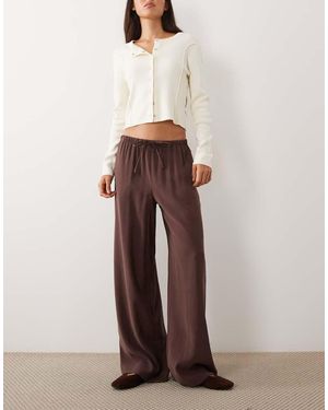 New Look Wide Leg Trouser Co-Ord - Brown