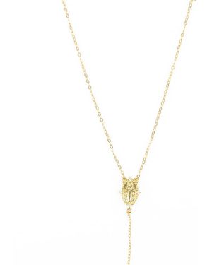 Lovisa Plated Sterling Rosary Cross Necklace - Metallic