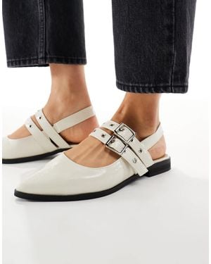 New Look Buckle Strap Mary Janes - Black