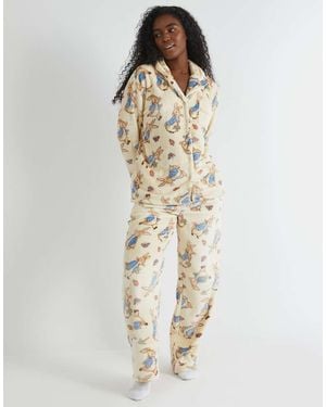 Skinnydip London London Peter Rabbit Fleece Pyjama Set - Natural