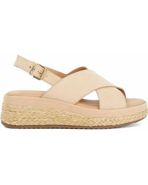 Dune Kiya Wedges - Natural