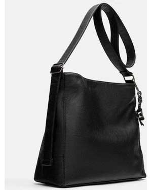 Pull&Bear – verzierte shopper-tasche - Schwarz