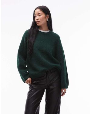 ARKET Jersey Holgado De Punto Muy Suave De Lana De Alpaca Y Lana De - Verde