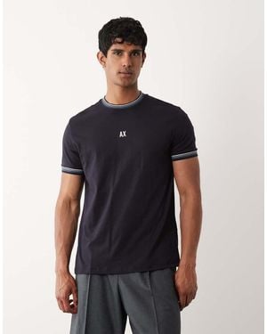 ARMANI EXCHANGE Chest Logo T-shirt - Blue