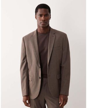 Mango Tailored Blazer - Brown