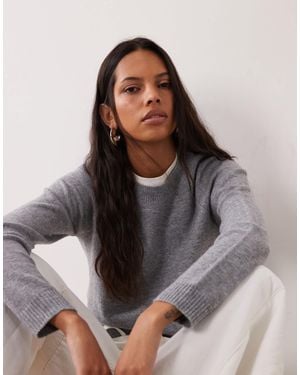 ASOS Basic-pullover mit rundhalsausschnitt - Grau