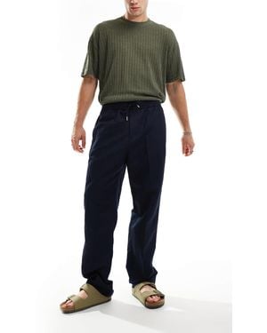 GANT – hose aus baumwollleinen - Blau