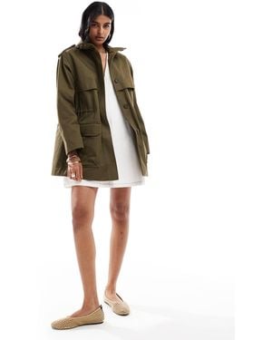 ASOS Formal Four Pocket Parka - Green