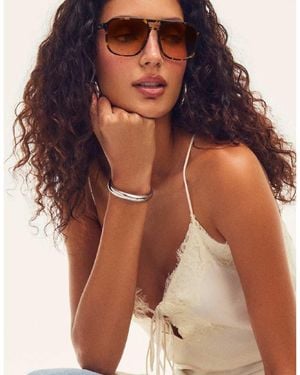 Quay Quay On The Fly Aviator Sunglasses - Blue