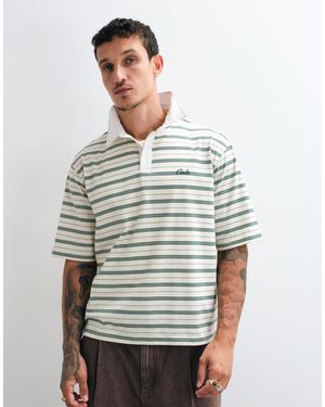 Colt MCR Colt x asos exklusives golf-polohemd mit kontrastkragen und streifen - Grau