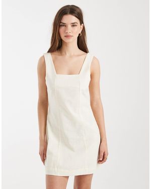 Cotton On Square Neck Mini Dress - White