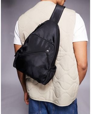 ASOS Nylon Cross Body Backpack - Blue