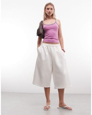 Collusion Xl baggy Longline jogger Short - White